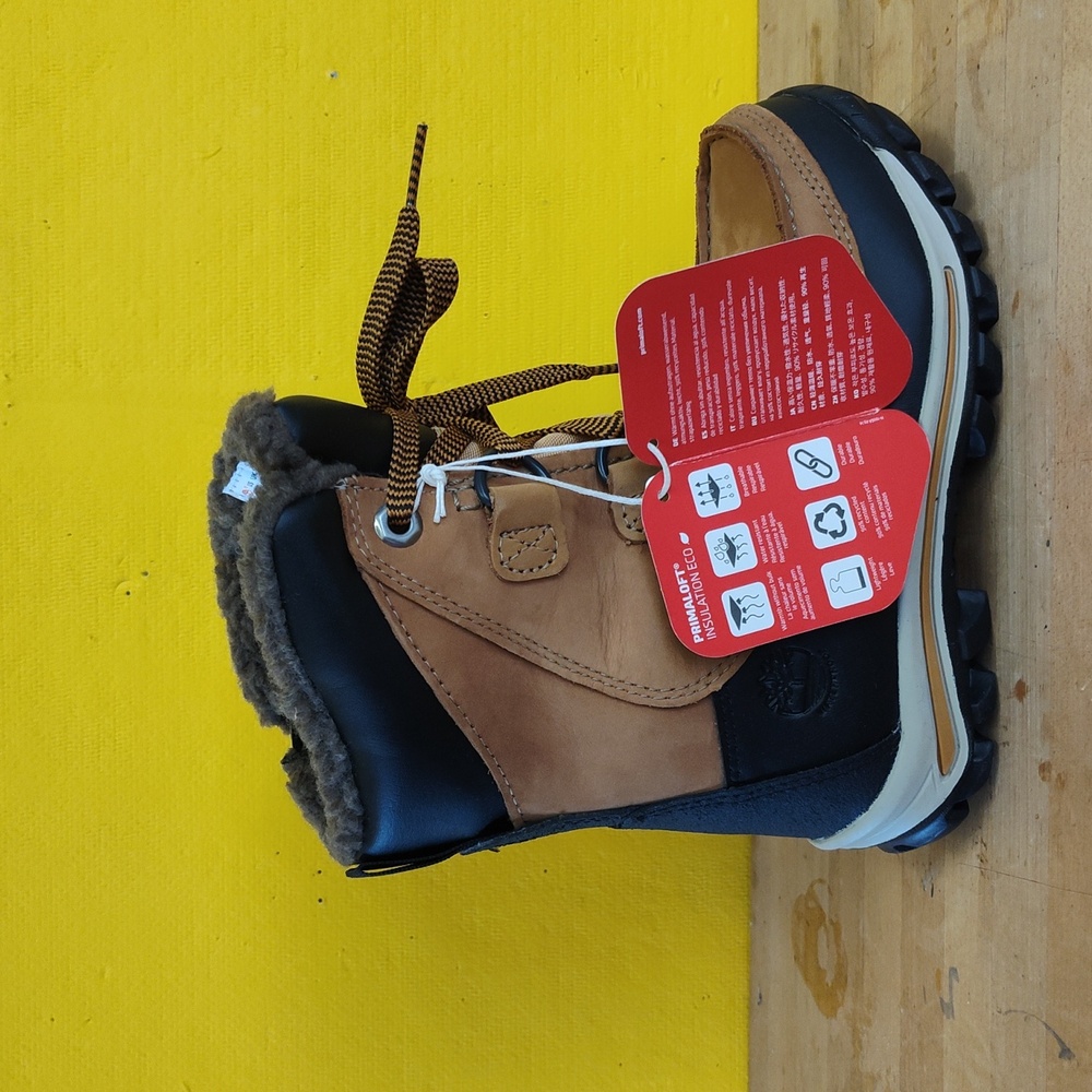 Timberland Chillberg Waterproof Boots Wheat NuBuck Kids Size 13 - Picture 12 of 16